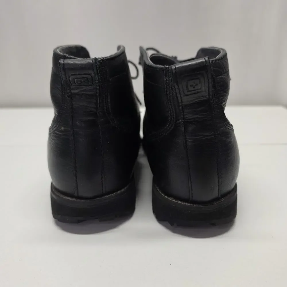 5.11 Tactical Men's Mission Ready Chukka Boots Black Leather Mens US 9.5 EU 43